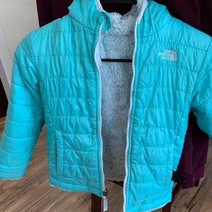 Girls The North Face mossbud swirl coat